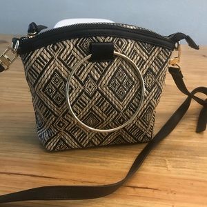Neiman Marcus Crossbody Straw Purse